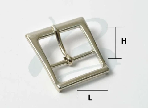 ZAMAK CENTER BAR BUCKLE --mm VARIOUS COLOURS