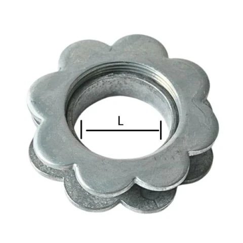 ZAMAK FLOWER SHAPED SCREW EYELET --mm VARIOUS COLOURS