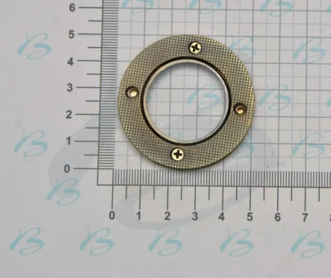 ZAMAK ROUND EYELET WITH SCREWS 30 mm IN VARIOUS COLOURS