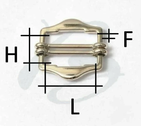 ZAMAK SLIDING BUCKLE VARIOUS SIZES AND COLOURS 