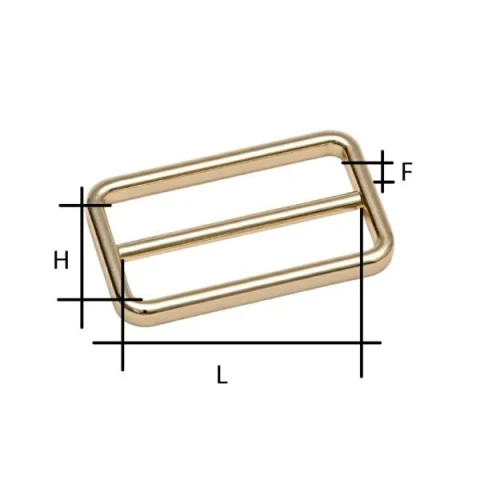 ZAMAK RECTANGULAR SLIDING BUCKLE WIRE THICKNESS 6.5 mm AVAIL ABLE IN VARIOUS SIZ