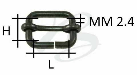 IRON SLIDING BUCKLE --mm VARIOUS COLOURS SIZES AND COLOURS