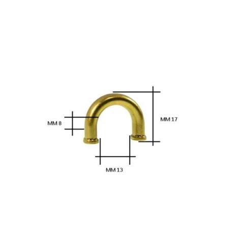 ATTACCO ZAMA A PONTE MM 15X13 A FILO TONDO A VITE DISPONIBILE IN VARI COLORI