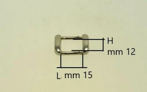 ZAMAK RECTANGULAR HANDLE HOLDER 15x12 mm IN VARIOUS COLOURS 