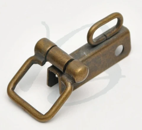 IRON HANDLE HOLDER WITH TRAPEZOID RING JOINTED 20 mm WITH TW O HOLE AND WITH OVA