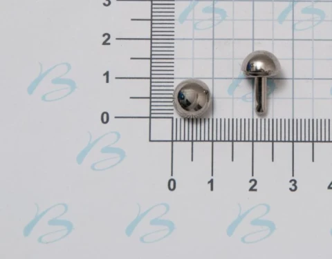 ZAMAK 1/2 SPHERE STUD VARIOUS SIZE AND COLOURS 