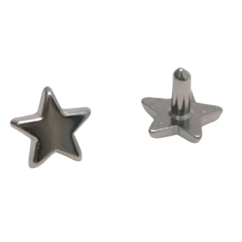 ZAMAK STAR STUD VARIOUS SIZE AND COLOURS