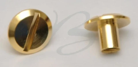 BRASS ROUND KNOB THREADED WITHOUT SCREW 09 mm IN VARIOUS LEN GHT AND IN VARIOUS 