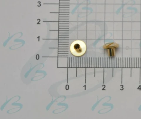 BRASS ROUND KNOB THREADED WITHOUT SCREW 09 mm IN VARIOUS LEN GHT AND IN VARIOUS 