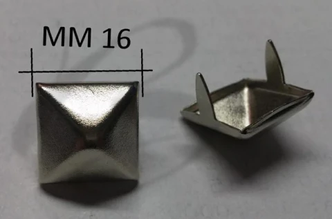 IRON PYRAMID STUD 16x16 mm AVAILABLE IN VARIOUS COLOURS 