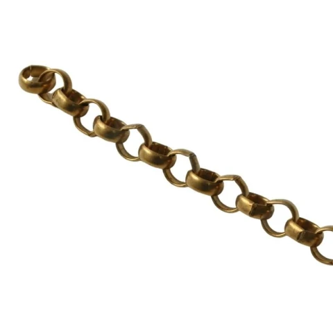 BRASS ROLO CHAIN 8 mm  VARIOUS COLOURS