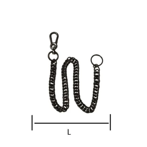 IRON CHAIN ​​WITH CARABINER AND BRISE RING