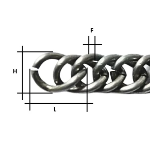 CATENA FERRO GROUMETTE DOPPIA