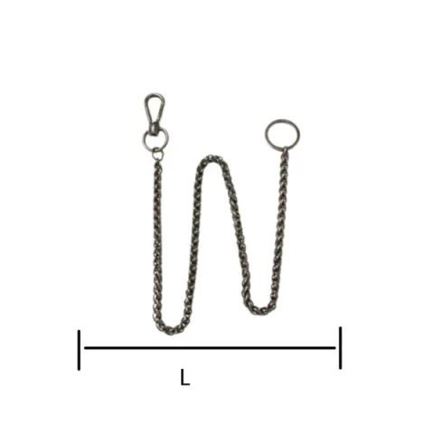 IRON CHAIN ​​WITH CARABINER AND BRISE RING