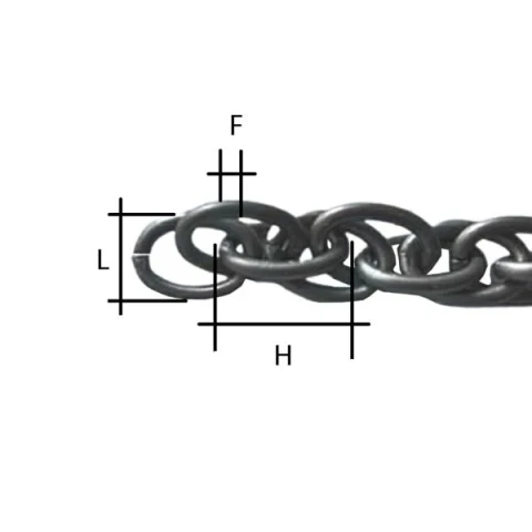 CATENA FERRO MM --X-- F--T FORZATINA OVALE DOPPIA PADRE