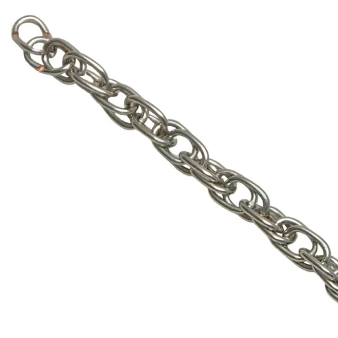 IRON CHAIN WIDTH 9 mm X HEIGHT 7 mm WIRE THICKNESS 1.2 mm AV AILABLE IN VARIOUS 