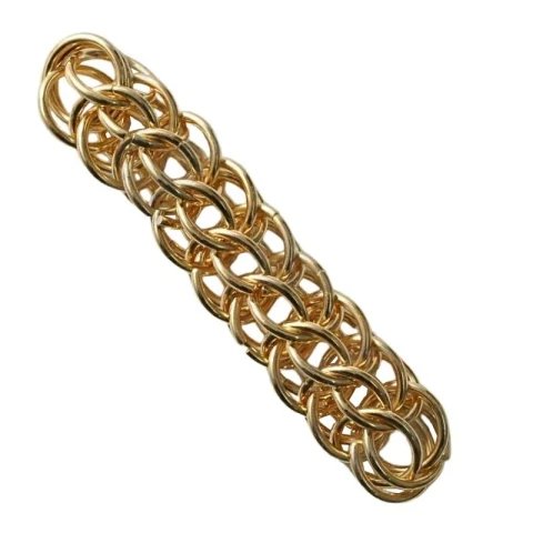 IRON CHAIN WITH BRAIDED RINGS