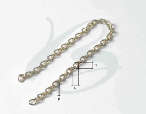 TWO-SIDED DIAMOND ALUMINUM CHAIN 