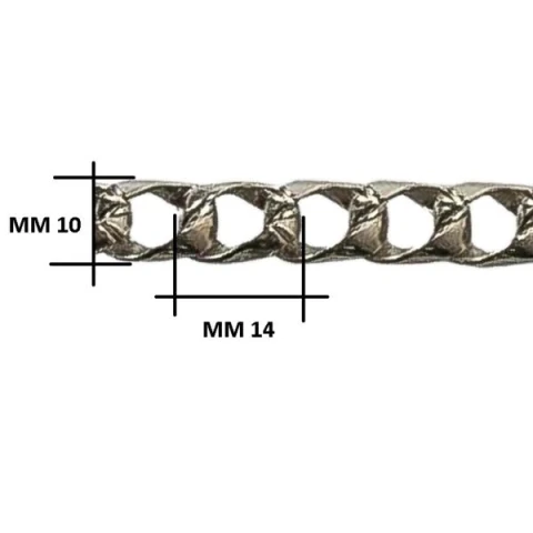 CATENA ALLUMINIO MM14X10 TUBO PADRE