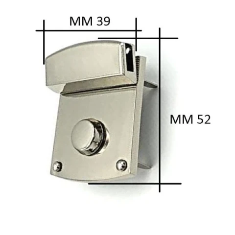 CHIUSURA ZAMA MM 40(39)X52 RETT C/PULSANTE C/ALETTE PADRE