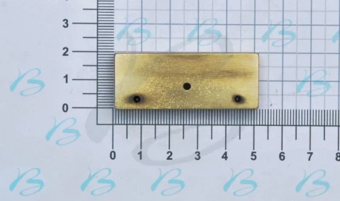 BRASS RECTANGULAR LOCK 51x20 mm AVAILABLE IN VARIOUS COLOURS 