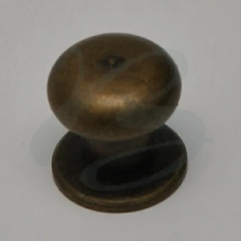 BRASS KNOB WITH ROUND HEAD THREADED WITHOUT SCREW Sx4xLxD mm  IN VARIOUS SIZES A