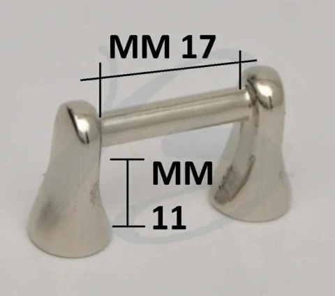 ZAMAK HANDLE LOOP THREADED WITHOUT SCREWS IN VARIOUS COLOURS 