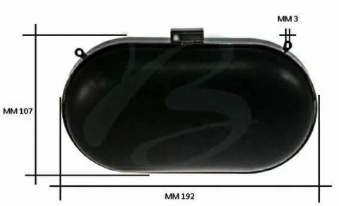 IRON CLUTCH FRAME 192x107 mm VARIOUS COLOURS WITH SHELLS 