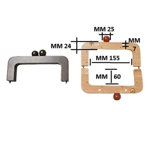 CERNIERA LEGNO MM 155X60 C/SF ---- C/CAL.C/ATT.ORO    PADRE