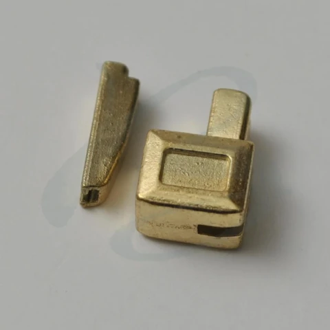 BRASS DIVISIBLE ZIPPER BOTTOM STOP VARIOUS SIZES AND COLOURS 