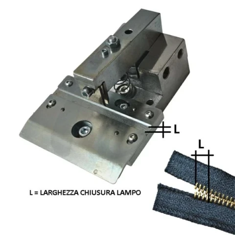 CUTTER FOR MANUAL PRESS TO SPACE METAL ZIPPER