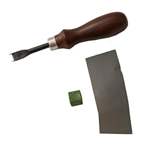 EDGE SKIVER TOOL WITH WOODEN HANDLE VARIOUS SIZES