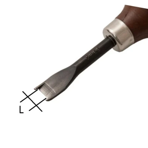 EDGE SKIVER TOOL WITH WOODEN HANDLE VARIOUS SIZES