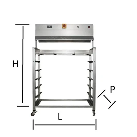 DRYING MACHINE "ARTURO 1418" CE 750W SIZES:100X50X150 cm