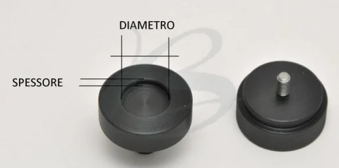 PUNZONE TEFLON PER RIVESTIMENTO MAGNETE AL NEODIMIO IN VARI DIAMETRI E VARI SPESSORI