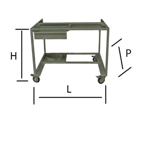 IRON BENCH FOR B3 SUCTION BENCH WITH DRAWER VARIOUS SIZES AND COLOURS