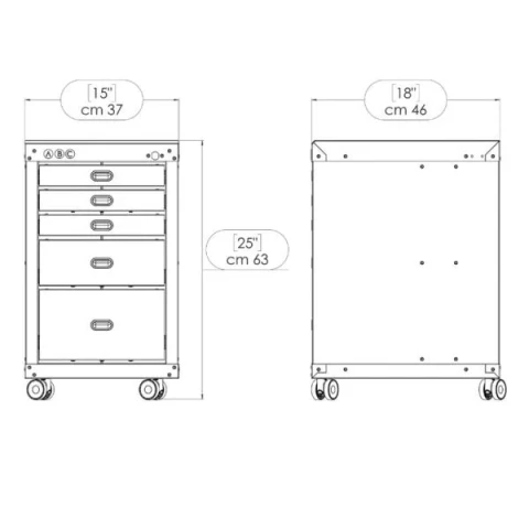 SEWING CABINET LENGHT 37 cm,DEPTH 45 cm HEIGHT 63 cm