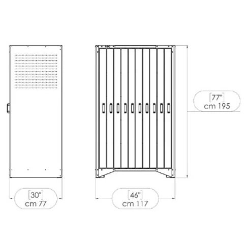 VERTICAL CABINET FOR DIES WITH DRAWERS