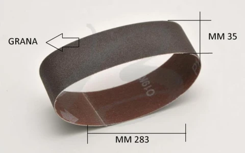 RING ABRASIVE TAPE HEIGHT 35 mm X WIDTH 283 mm AVAILABLE WIT H VARIOUS GRAINS