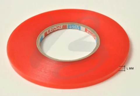 DOUBLE SIDED TAPE HARD RED "TESA 4965" AVAILABLE IN VARIOUS MEASUREMENTS