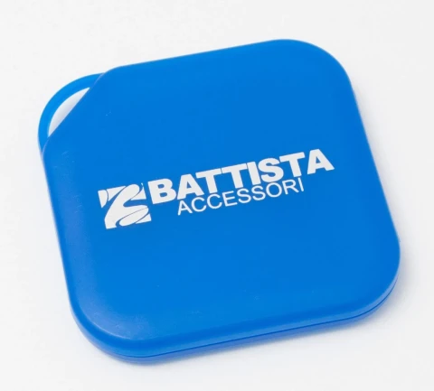 SCATOLETTA IN POLIPROPILENE PORTAMASCHERINA MM 115 CON LOGO "BATTISTA ACCESSORI"