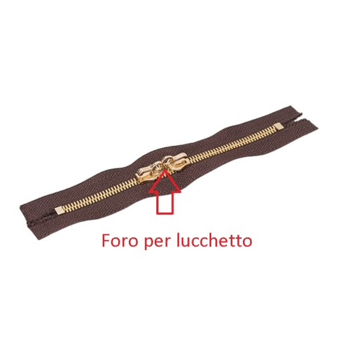 LAMPO OTTONE CATENA 8 TRANCIATA  ORO CHIARO DOPPIO SCORRIMENTO DENTINO STRETTO